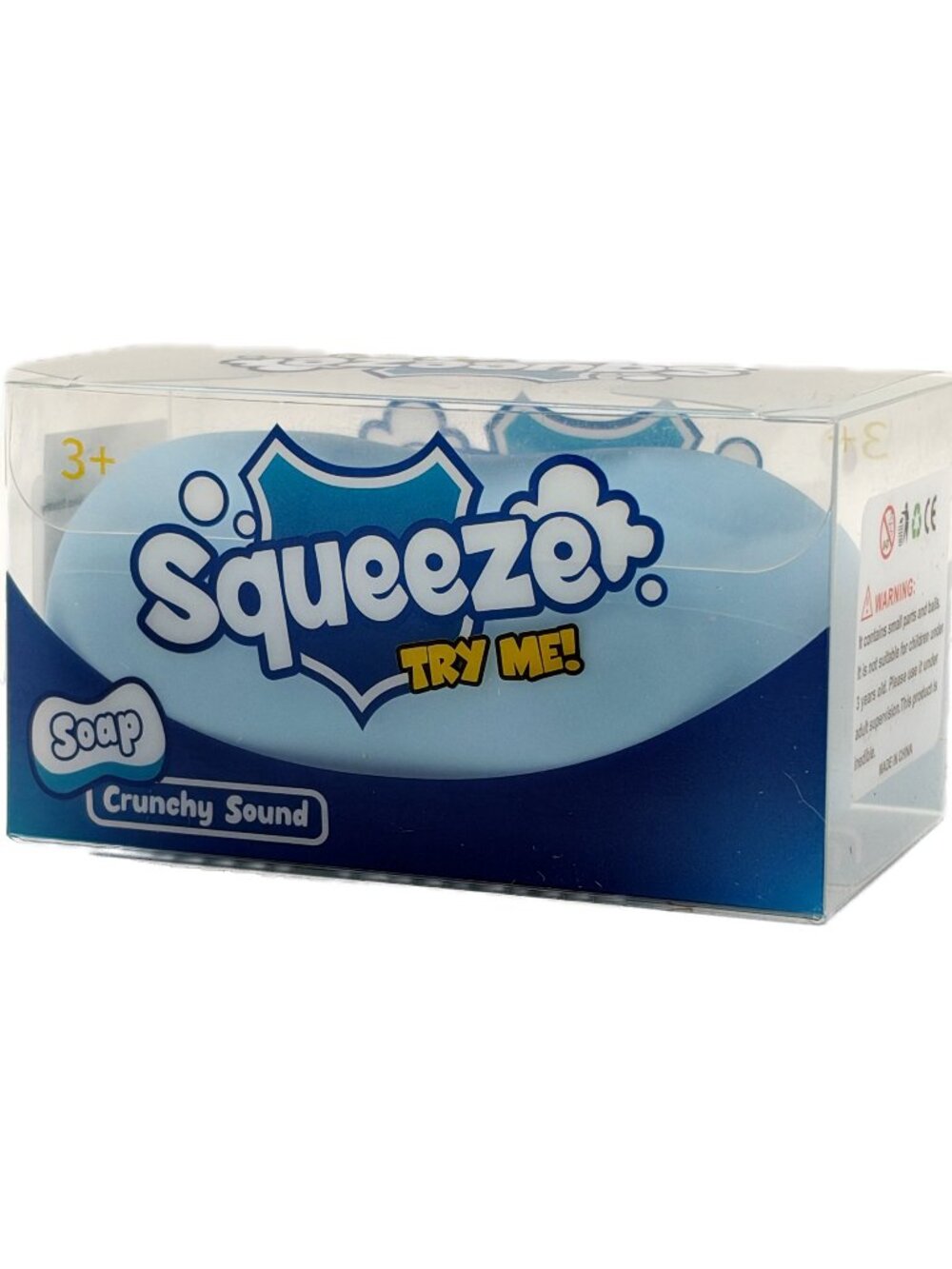 Squeezer Soap Crunchy Sound Sensory Squishy Fidget Toy Blue PC112